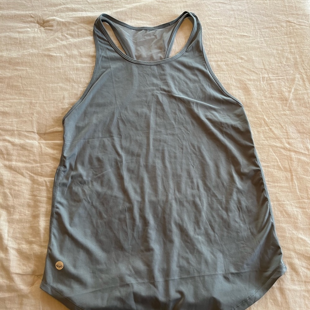 Senita Athletics mesh extra mile tank small steel blue